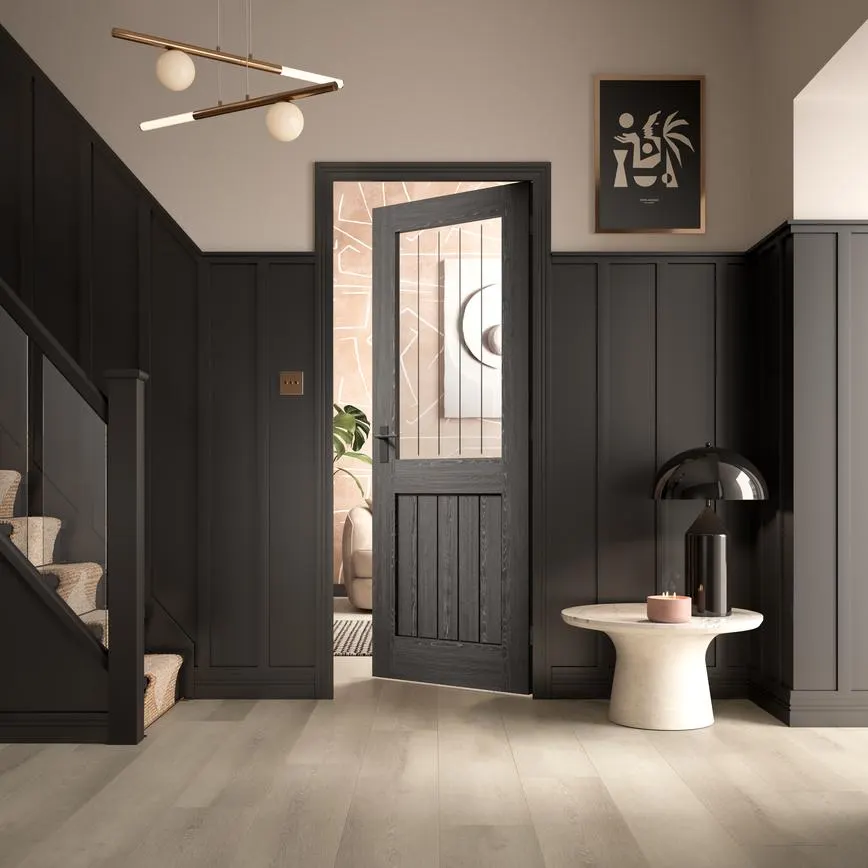 Holdenby Grey Oak Pre-Finished Clear Glazed